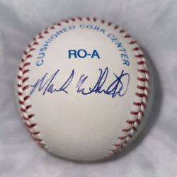 Mark Whiten Autographed MLB Baseball – 4 HR Game Slugger No COA Indians/Phillies
