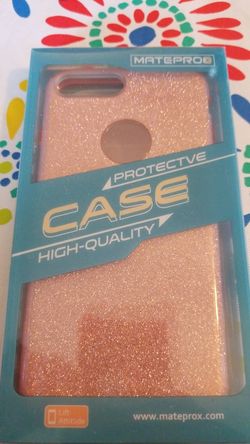 Iphone 7 plus pink glitter case