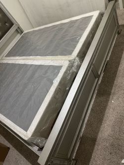 King embellished bed frame