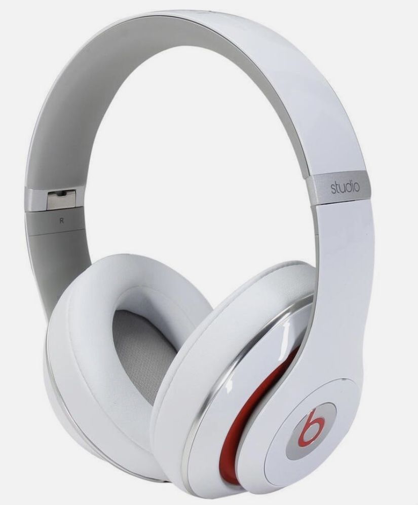 Beats Studio Wireless Headphones - White/Red