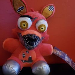 Funko Five Nights At Freddy's Foxy Plush Nightmare Red 8" 2016 FNAF 
