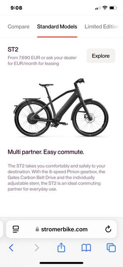 Stromer  Electric Red Bike