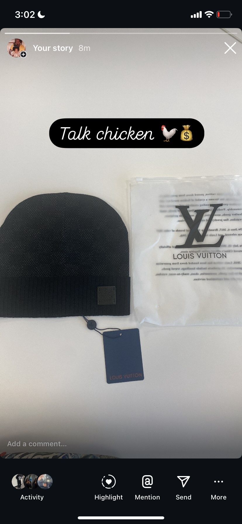 Lv Hat Worn Once