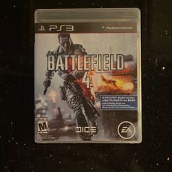 PS3 Video Game Battlefield 4