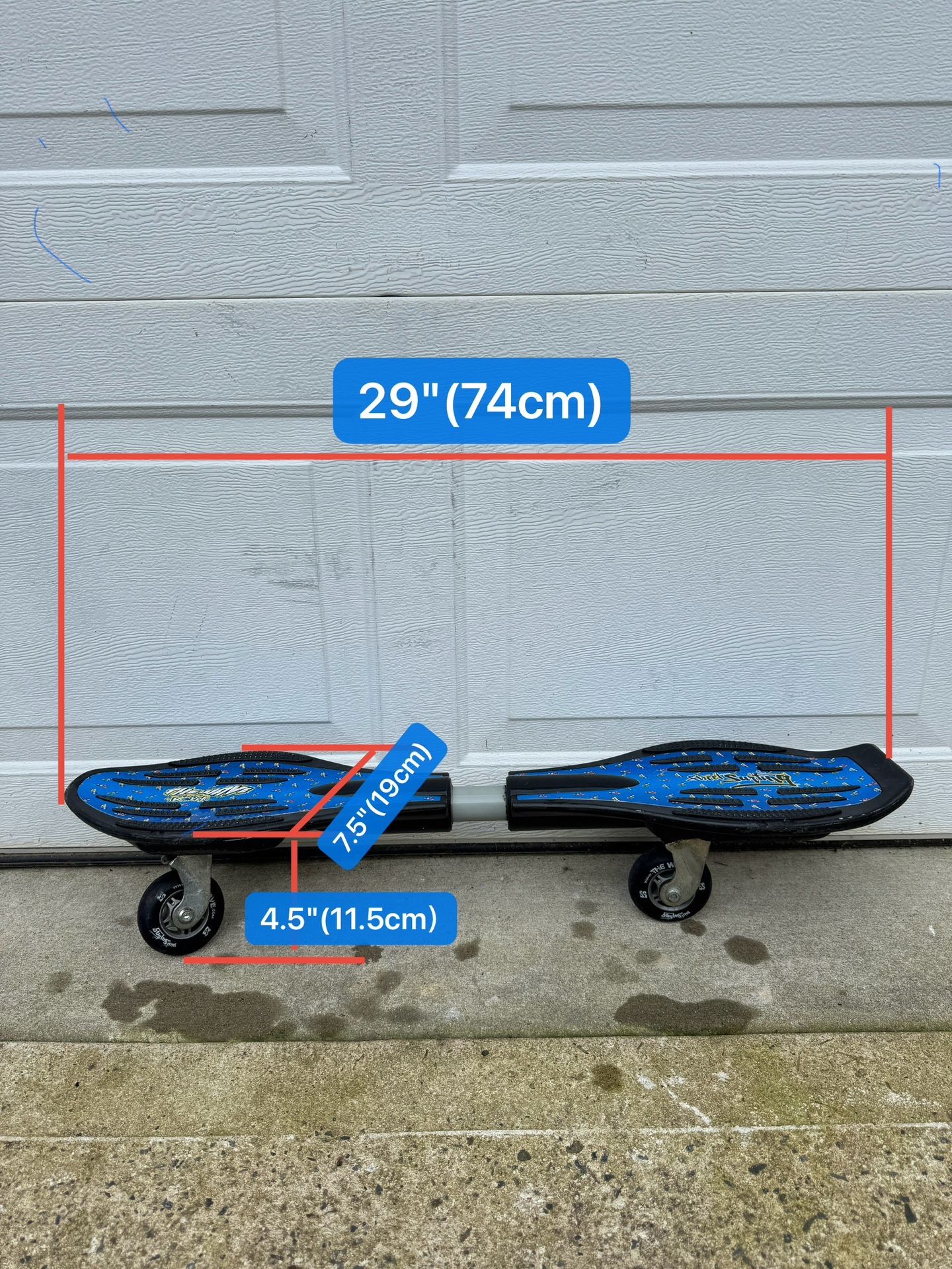 29" Street Surfing Brand 2-wheel Skateboard