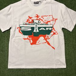 White Green and Orange hellstar shirt