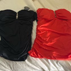 Carmen Marc Valve Tankini Bandeau SZ Small