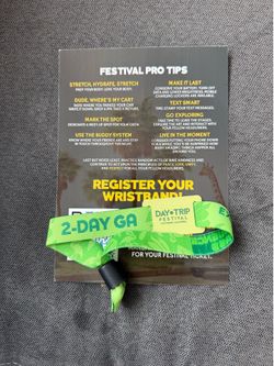 2-DAY GA DAY TRIP FESTIVAL WRISTBAND