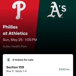 A’s Vs Phillies 