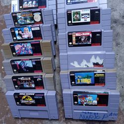 Vendo Estos Juegos  de Super Nintendo Por 40 Dólares 