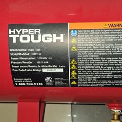 Hyper Tough 3-Gallon Air Compressor (100 PSI) w/ Hose & Gauge
