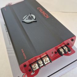 CRUNCH 3725 WATTS MONOBLOCK 1 OHM STABLE BUILT IN CROSSOVER WITH BASS CONTROL CAR AMPLIFIER