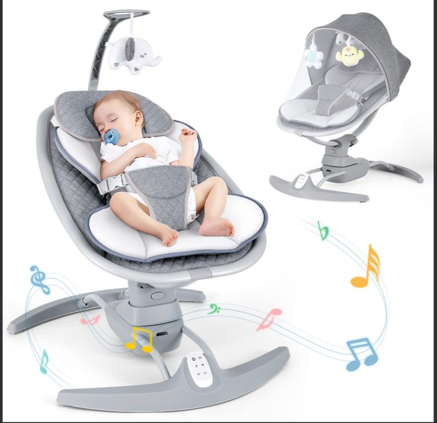 Baby Swings For Infants, Electric Portable Baby Swing .