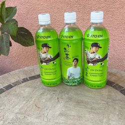 3 OHTANI Collectible Green Tea  Empty Bottle 