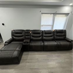Leather Sectional