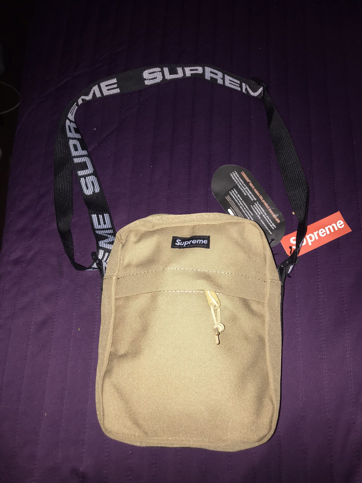 Khaki supreme side bags