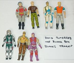 Hasbro G.I.JOE. ARAH. LOT OF 7 HEAVY WEAR FIGURES