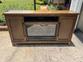 Console electric fireplace