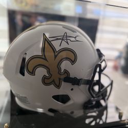 New Orleans Saints Alvin Kamara Authentic Full Size Helmet Beckett COA