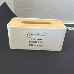 This Creative Nest Dryer Sheets Laundry Holder 