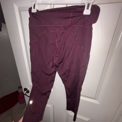 Lululemon Maroon Leggings 
