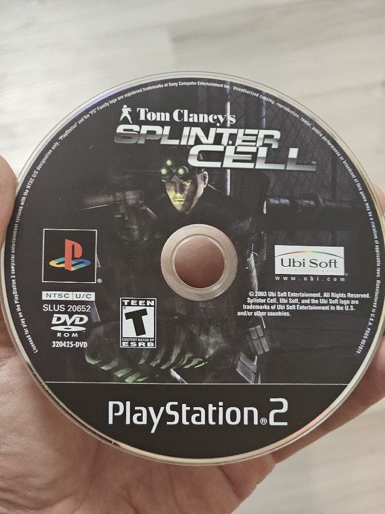 Splinter Cell PS2 Disc Only