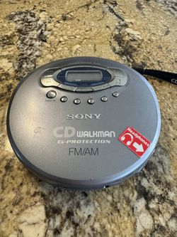 Sony CD Walkman D-FJ61 Portable CD Player FM/AM Radio G-Protection TESTED