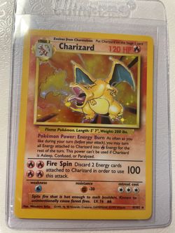 1999 Charizard Hologram Pokémon Card