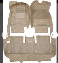 Car Floor mats For Tesla Model 3 Khaki Tan