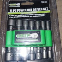 Grip 14pc Impact Driver Power Nut Set 
