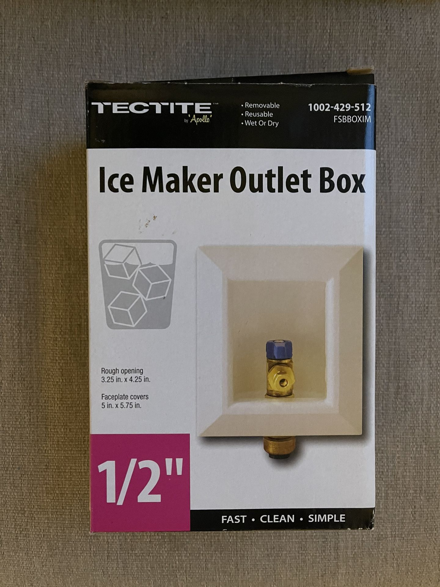 Ice Maker Outlet Box 