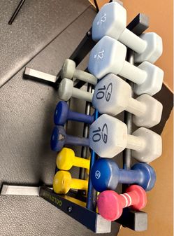 Dumbbells Cast Iron with Neoprene Coat (ASK for PRICES)