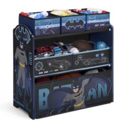 Delta Children Batman 6 Bin Design and Store Toy Organizer