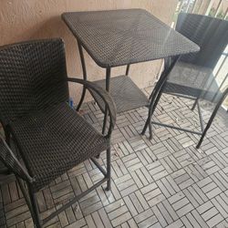 Patio Balcony Bistro Table And Chair Set
