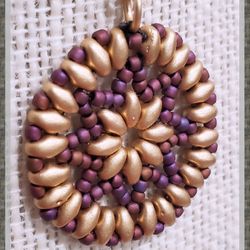 Beaded Flower Earrings Handmade 