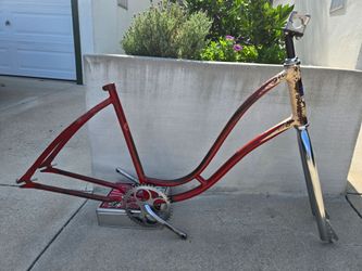 Vintage Prewar 1940 Schwinn American Flyer Ladies / Balloon / Fat Tire Cruiser Bike Frame