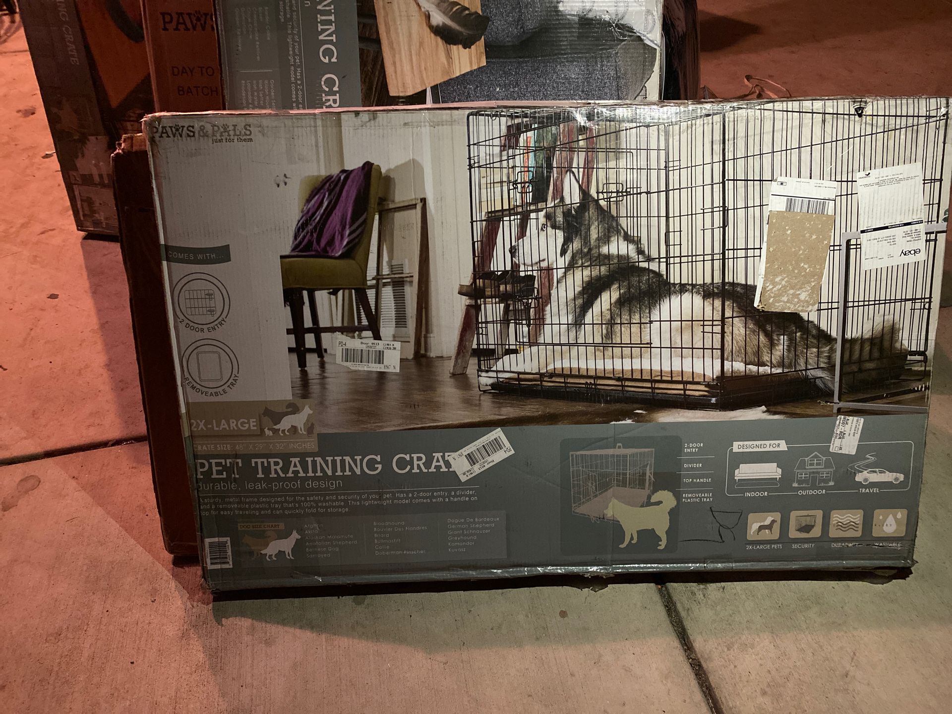 2x extra large crate for dogs