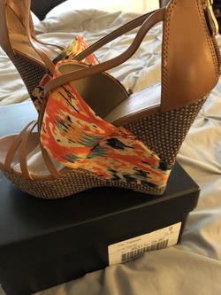 JustFab Topanga Wedged Heel Size 9