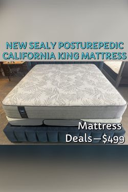 NEW SEALY POSTUREPEDIC CALIFORNIA KING MATTRESS