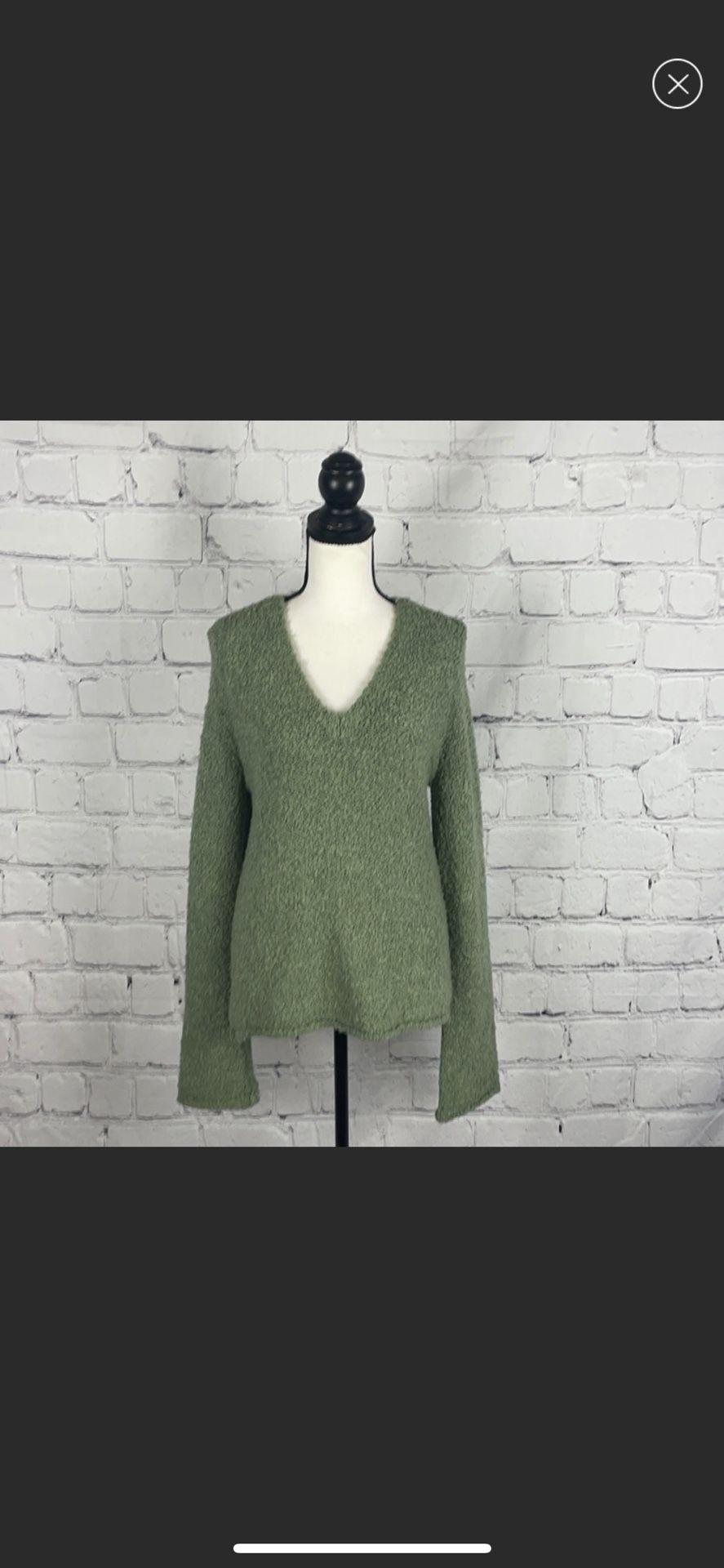 NWOT J Crew Wool Blend V Neck Sz L Women