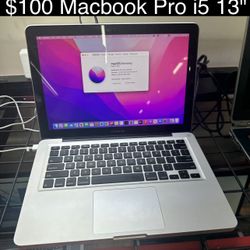 Macbook Pro Laptop 13” i5 500gb Good Battery