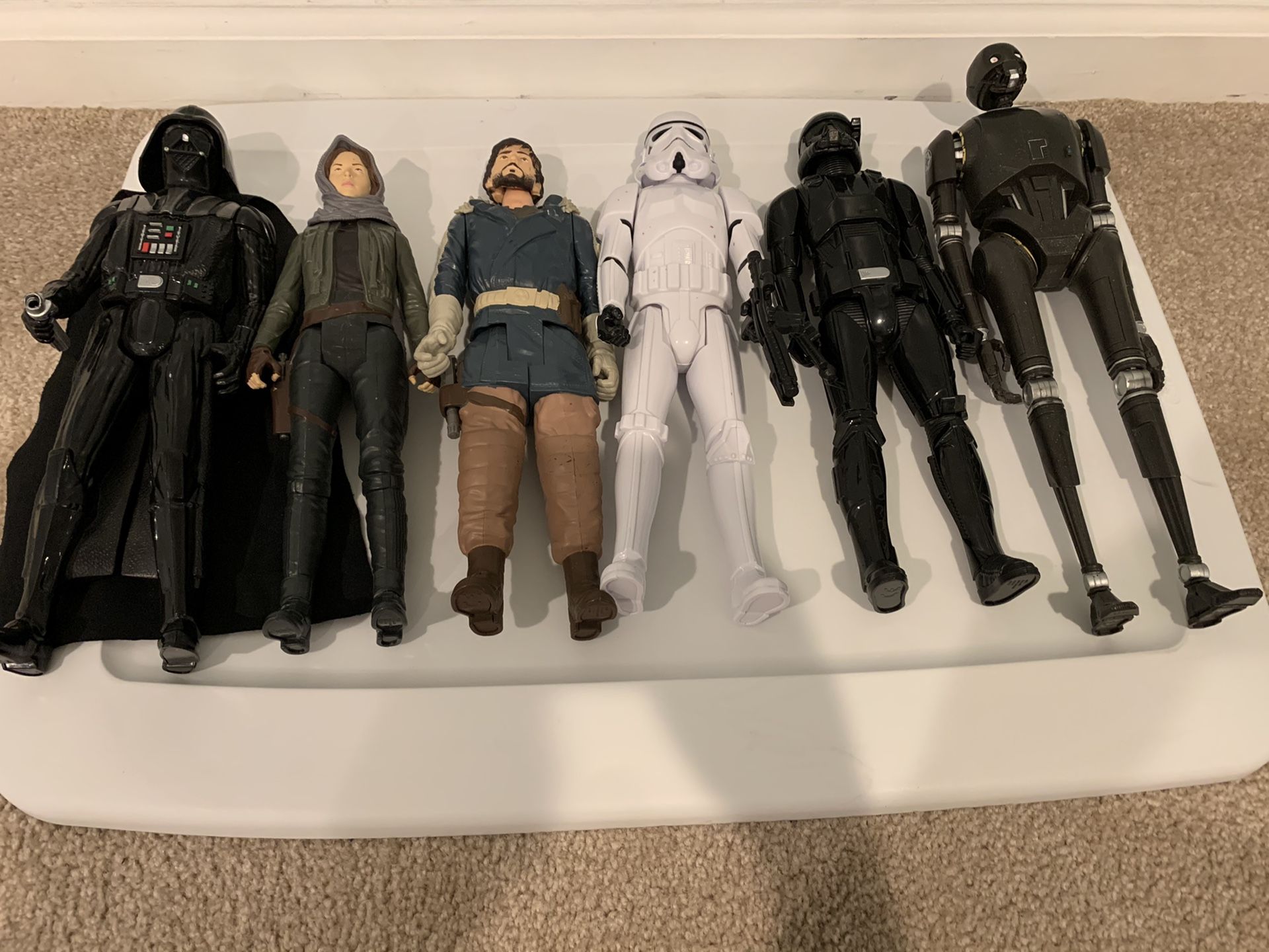 STAR WARS - all six 12” figurines as a set for $30