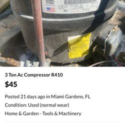 3 Ton Compressor R410