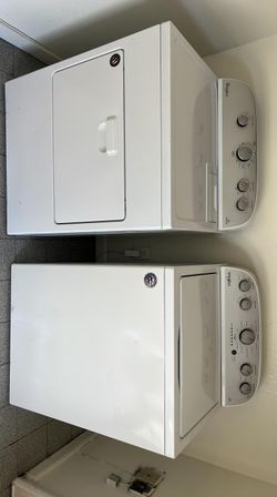 Whirlpool Top Load Washer & Dryer Set – Agitator, White, Works Great