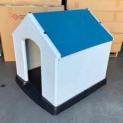 BRAND NEW $105 Waterproof Plastic Dog House for Large size Pet Indoor Outdoor Cage Kennel 36x36x39 inches