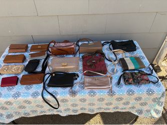 Crossbody bags and wallets prices vary from $3 and up depending on brand and condition