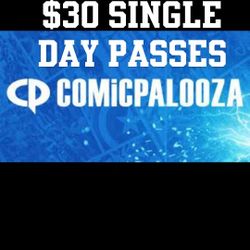 COMICPALOOZA $30 SINGLE DAYS FRI, SAT & SUN