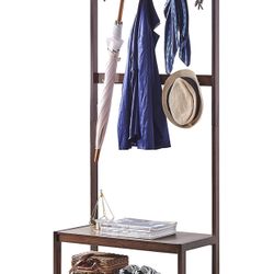 Bamboo Coat Rack 