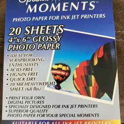 Photo Paper for ink jet printers