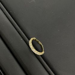 18k Gold With Natural Diamond Wedding Band 